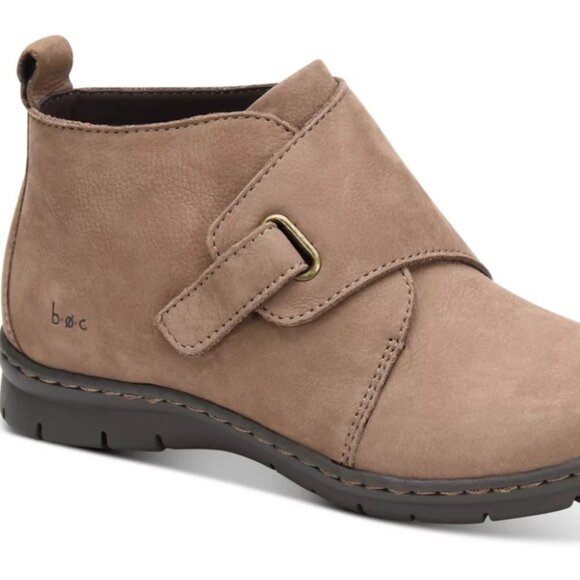 b.o.c. Shoes - B.O.C. Women's Kington Buckle Nubuck Brown Ankle Boot Leather Upper Size 6